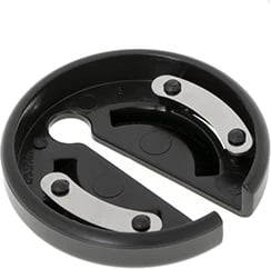 Hapës vere elektrik, Adler AD 4490, me dritë LED, prerëse folie në set, për tapa 20-24 mm, 4xAA (pa bateri), i zi