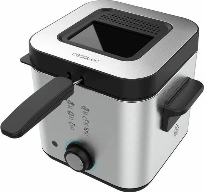 Fritezë Cecotec Cleanfry Infinity 1500, 1.5L, argjendtë