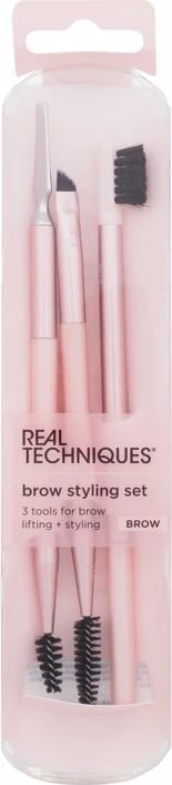 Brush për vetulla Real Techniques Brow Styling Set për femra rozë 1 copë