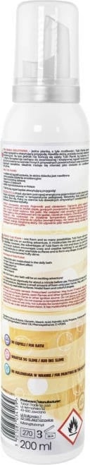 Shkumë larëse për fëmijë TUBAN Pianka Tubi Żółta Krysia, 200 ml, e verdhë