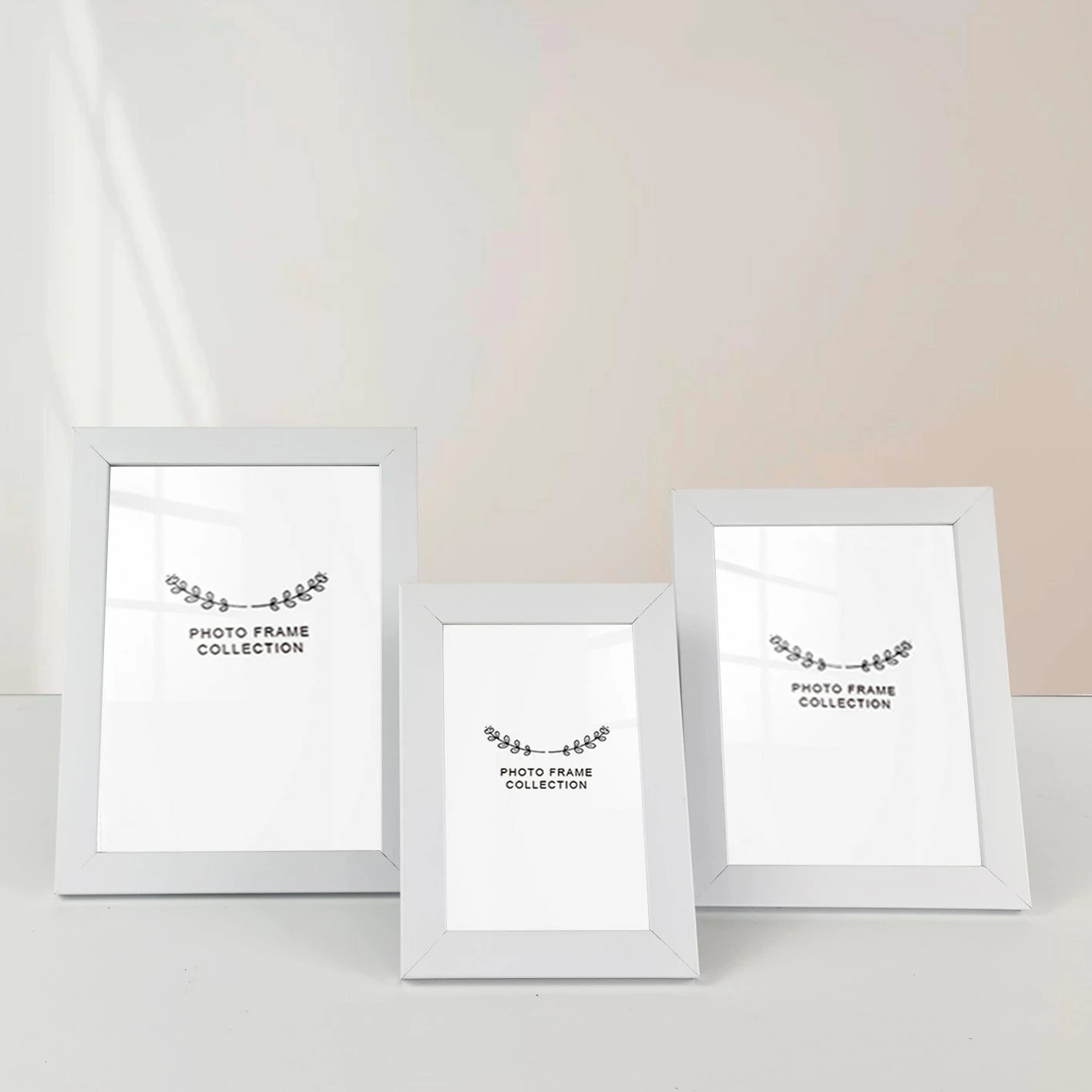 Set kornizash për foto (3 copë), Evila Originals, 3SFC1019, e bardhë