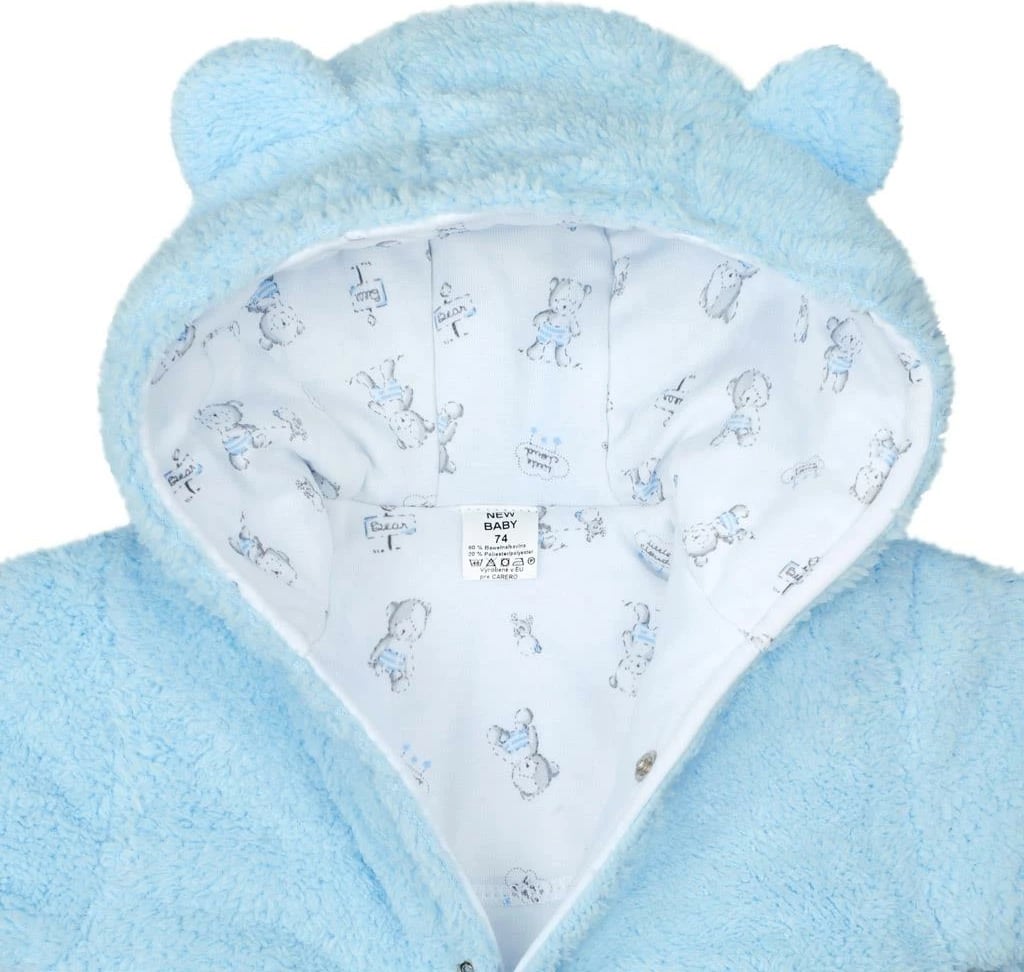 kombinezon dimri bebe, New Baby, Nice Bear, madhësia 68 (4-6m), blu