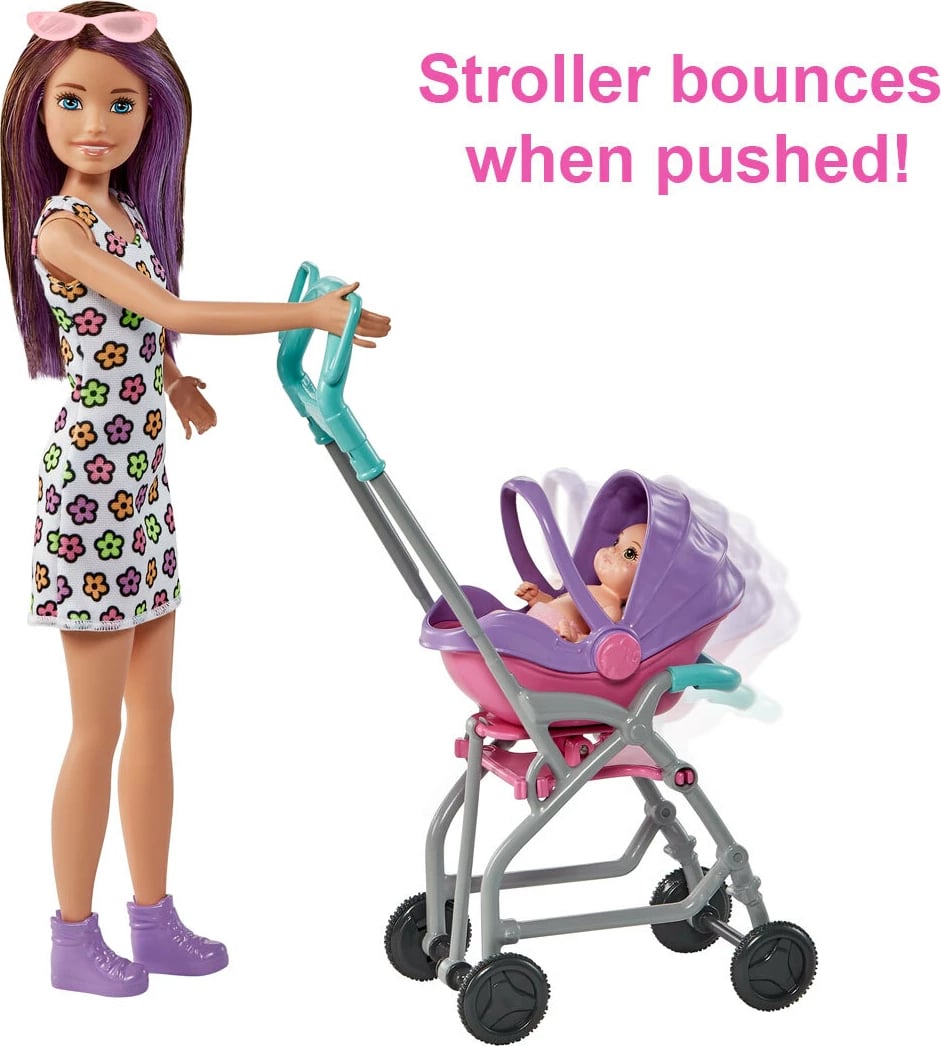 Barbie Brunette Skipper Babysitters Inc Dolls and Playset