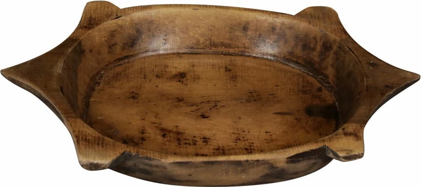 Tabaka dekorative formë breshke, dru, ngjyrë kafe, 38x23x13cm Tabaka dekorative formë breshke, dru, ngjyrë kafe, 38x23x13cm