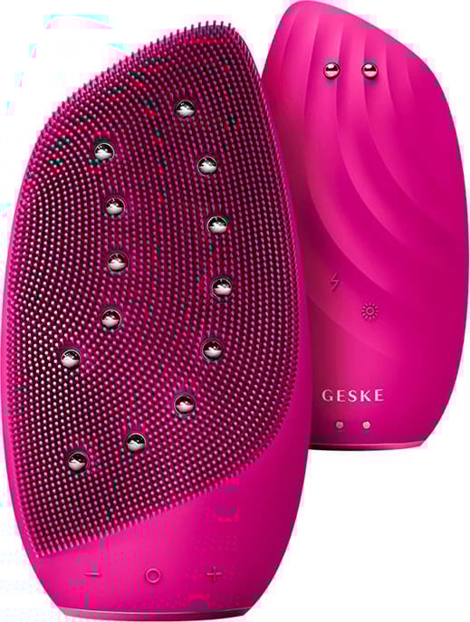 Furçë termike sonike për fytyrë & Face-Lifter 8-në-1 Geske me aplikacion, Magenta