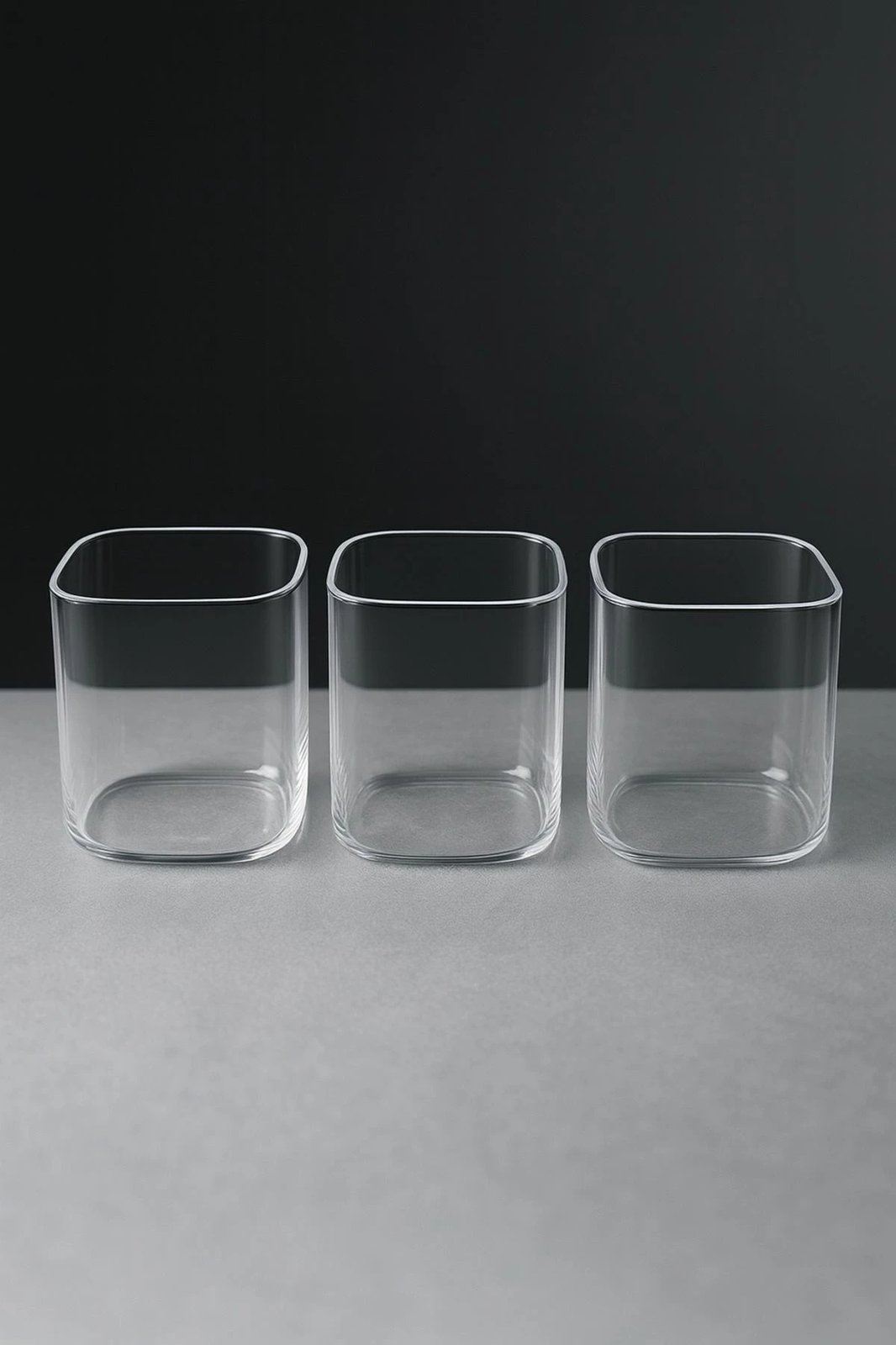 Set tasash prej qelqi (3 copë), Hermia Concept, CMB2698