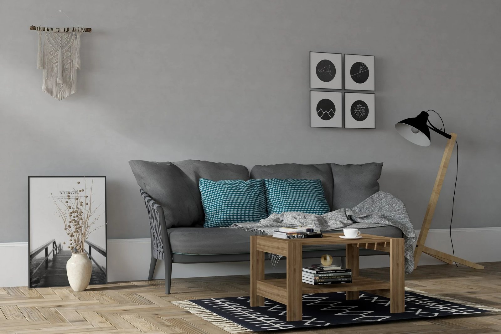 Tavolinë kafeje Hanah Home, ngjyrë arre, Herb