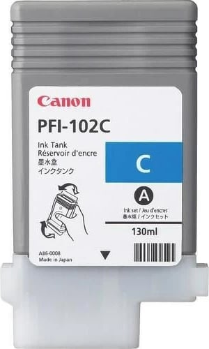 Toner Canon PFI-102C, Origjinal, Cyan