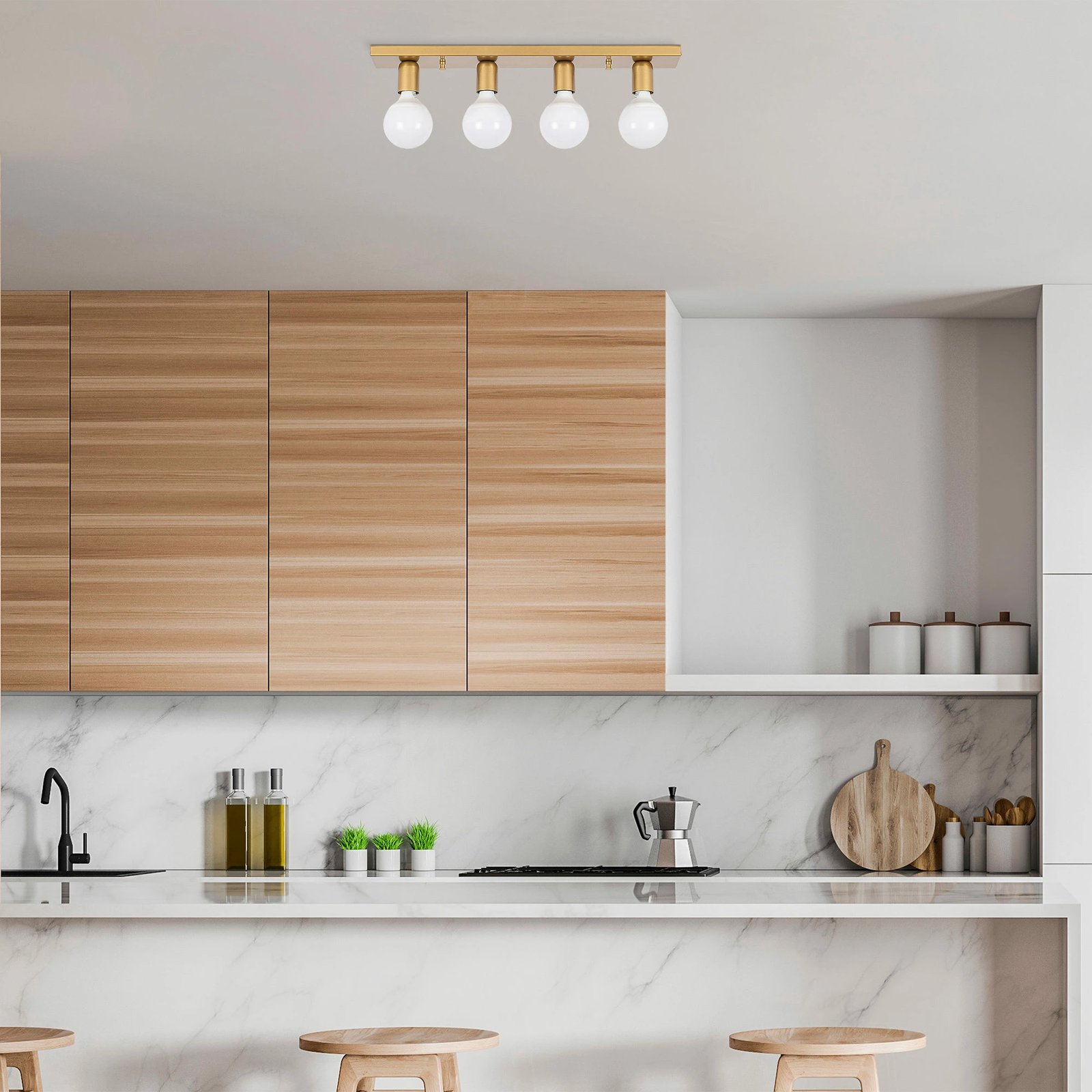 Llambë tavani Opviq, Mirro - 12232, ngjyrë ari