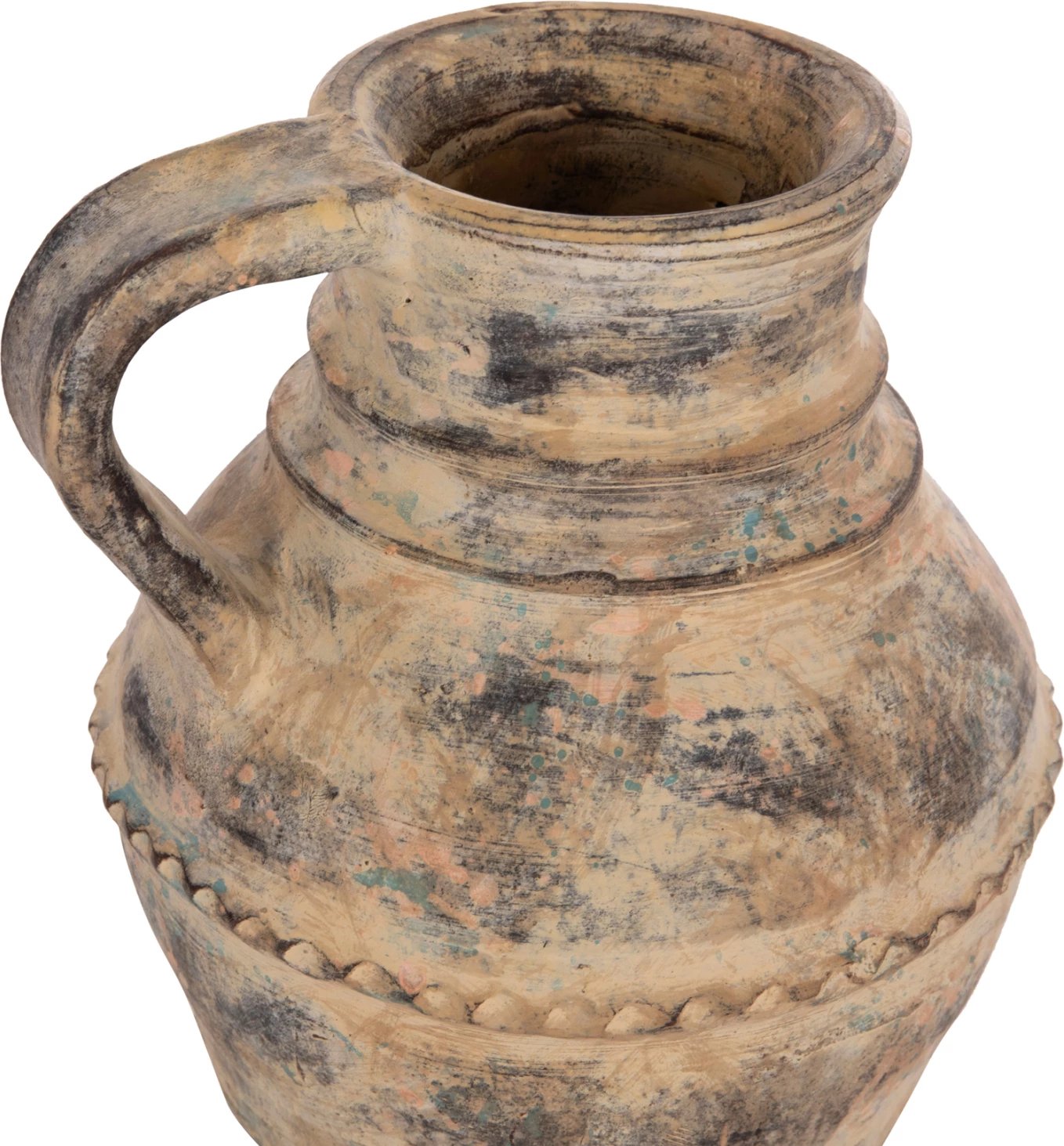 Vazo dekorative tavoline VERMO, terrakotë, ngjyrë krem-bezhë, Φ20x20.5cm Vazo dekorative tavoline VERMO, terrakotë, ngjyrë krem-bezhë, Φ20x20.5cm