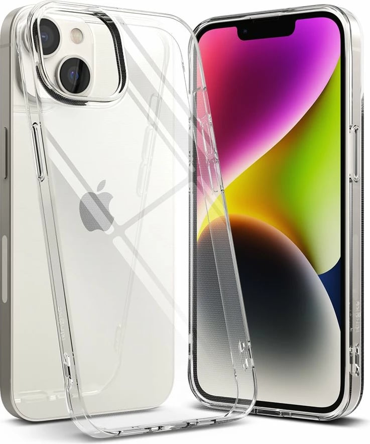 Mbështjellës Ringke Air për iPhone 14 Max, ultra i hollë TPU gel me Dot Matrix dhe vrima për litar, transparent