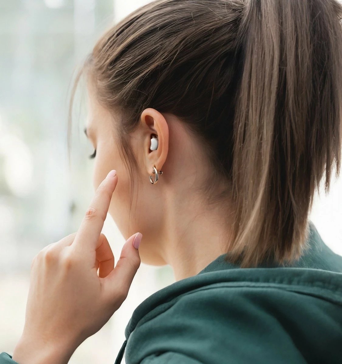 Kufje in-ear true wireless, Hama, Spirit Calm 184181, Bluetooth 5.3, me mikrofon, 4h/14h, USB-C, bardhë