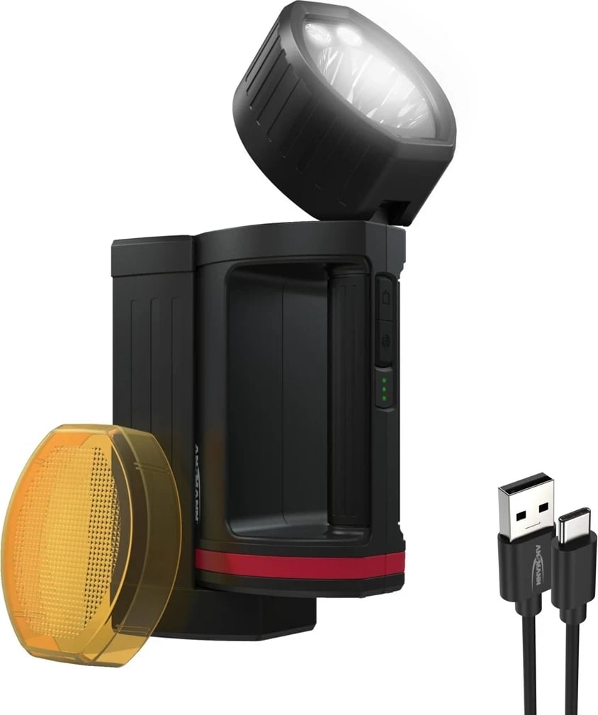 Elektrik dore ANSMANN HS20R Pro, LED, 10400 mAh, i zi/kuq