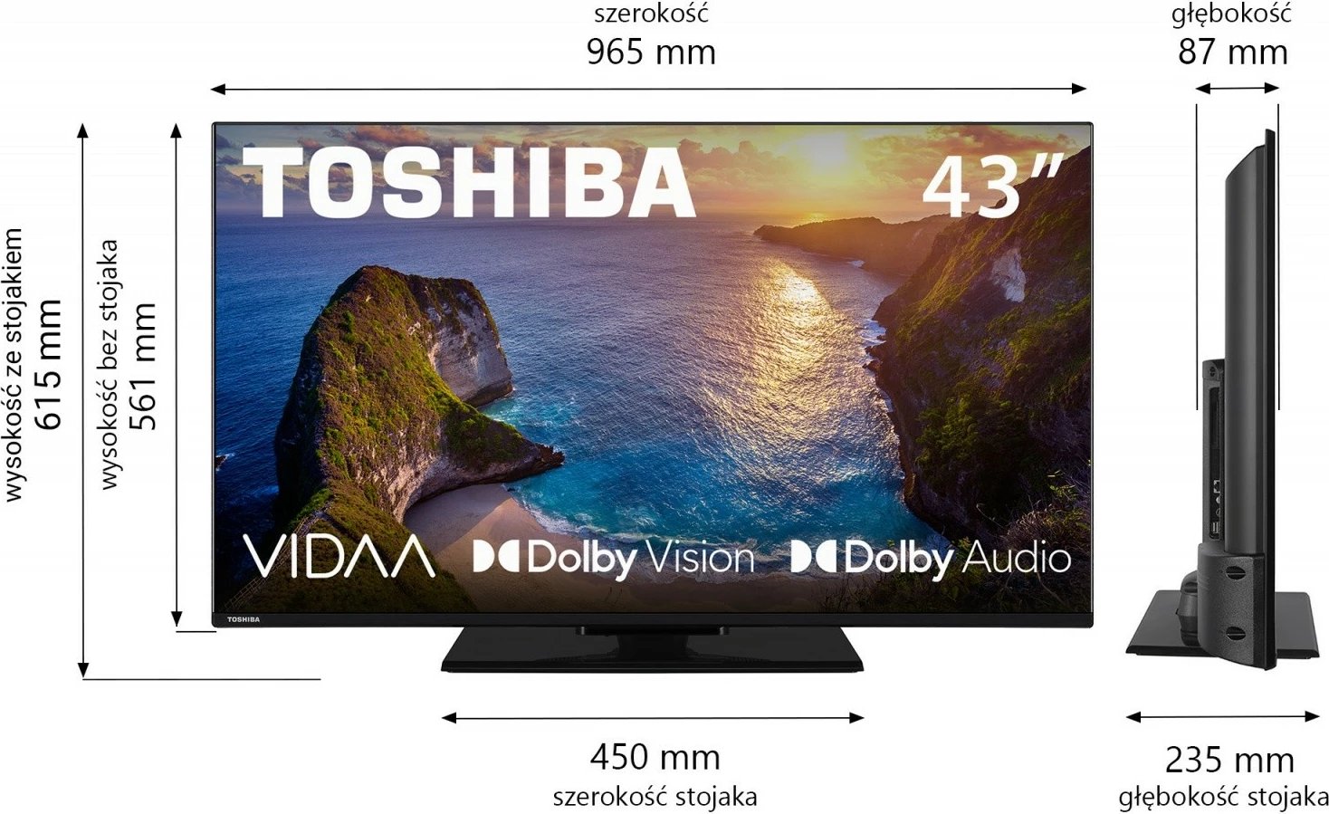 Televizor Toshiba 43UV3463DG, 43", Ultra HD 4K, Smart TV, i zi
