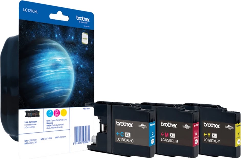 Set kartusha boje Brother LC1280XLRBWBP XL, cyan magenta yellow, multipack blister