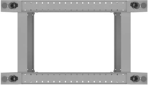 Rack i hapur 19", Lanberg OR01-6832-S, 32U 600x800, kapacitet ngarkese 600 kg, gri RAL 7035