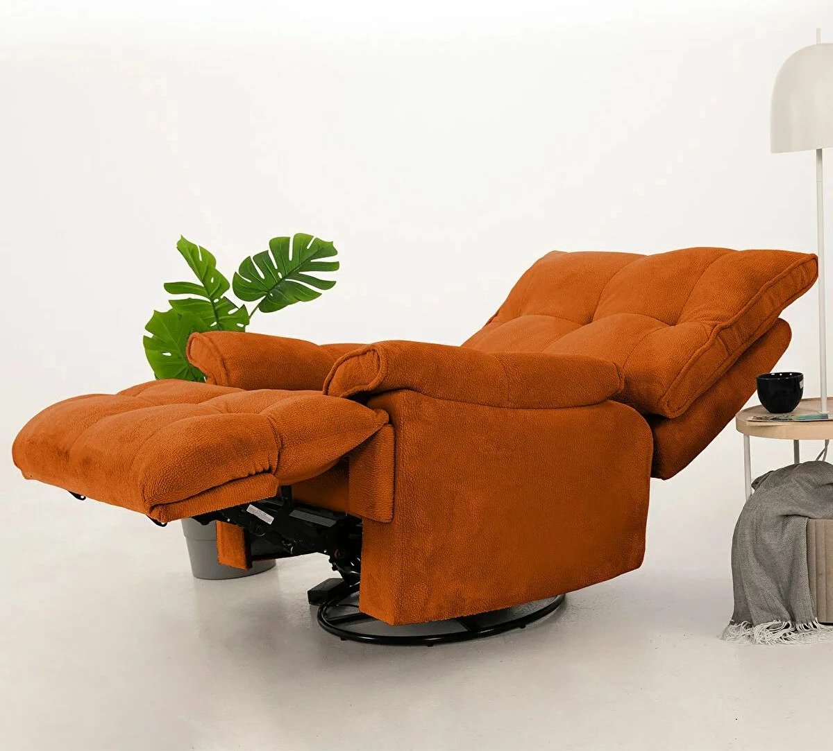 Recliner elektrik, ngjyrë e kuqe tullë, Atelier del Sofa
