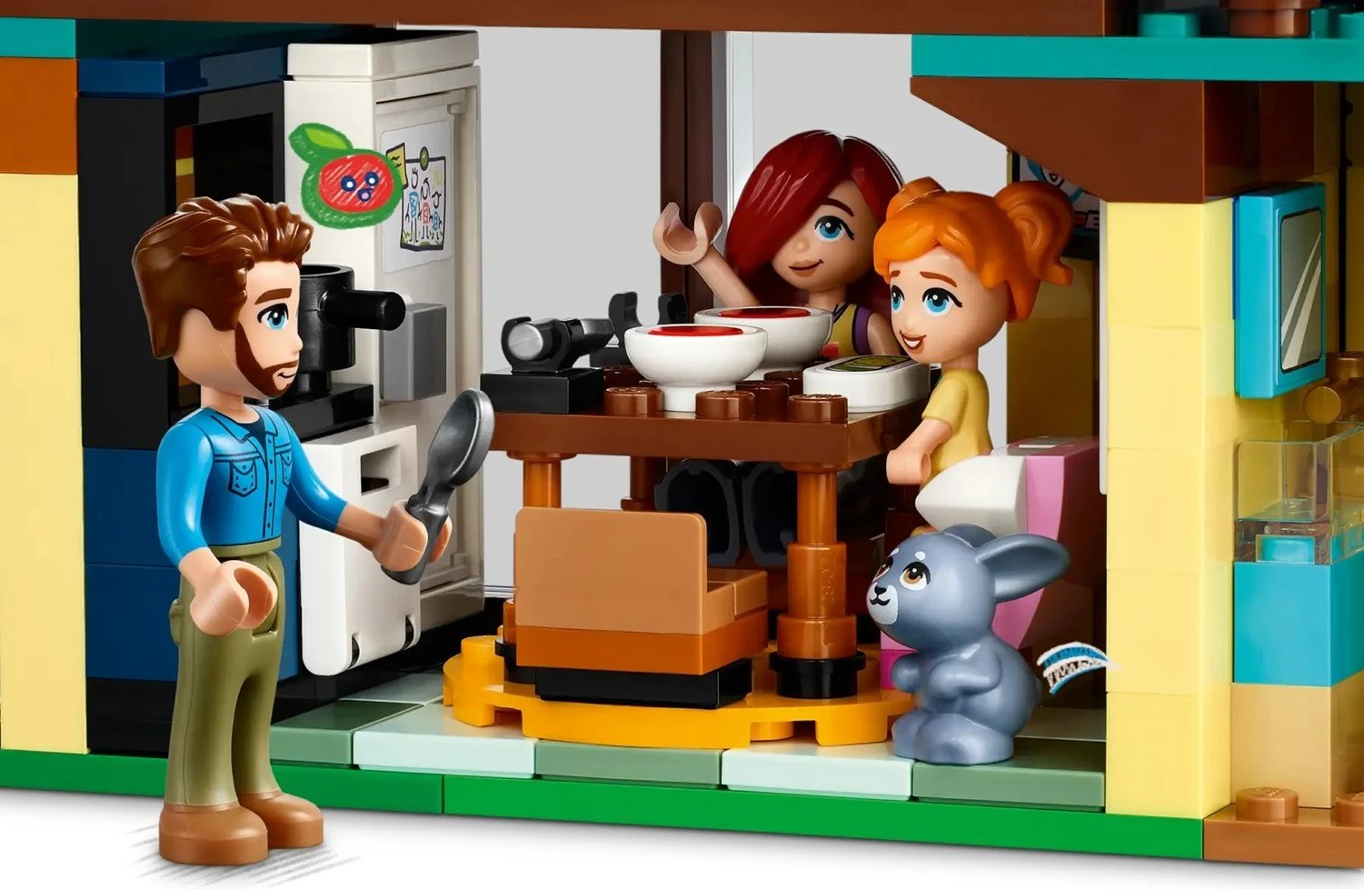 Set LEGO Friends Olly and Paisley's Family Houses 42620, 6 minifigura