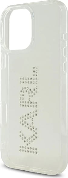 Mbështjellës Karl Lagerfeld KLHCP16XHKLSTDCT për iPhone 16 Pro Max 6.9", transparent