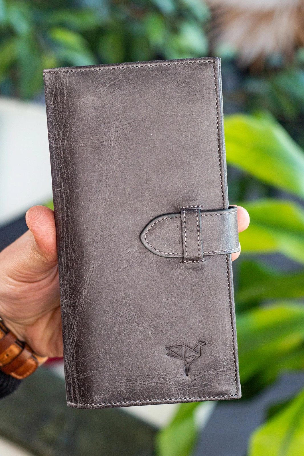 Portofol unisex Zoozie Bags, Albert, ngjyrë gri