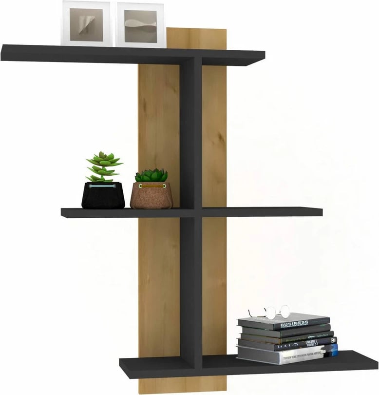 Raft muri Hanah Home, Bahro - ngjyrë safir, antracit