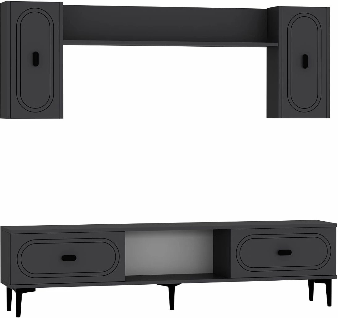 Njësi TV Skye Decor, ngjyrë antracit