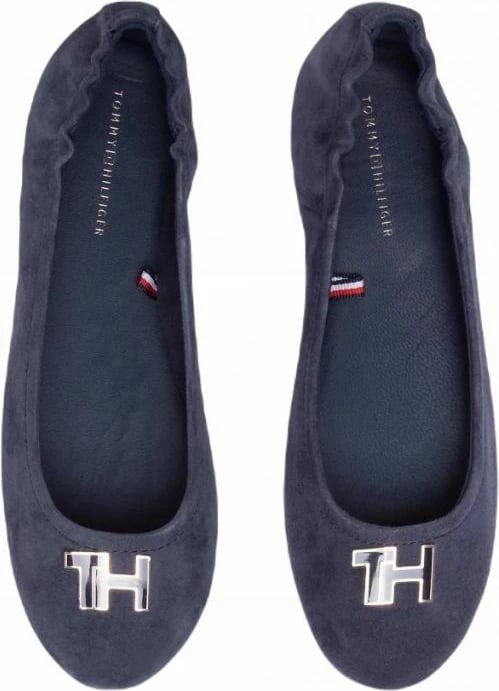 Këpucë ballerina për femra Tommy Hilfiger, blu marine