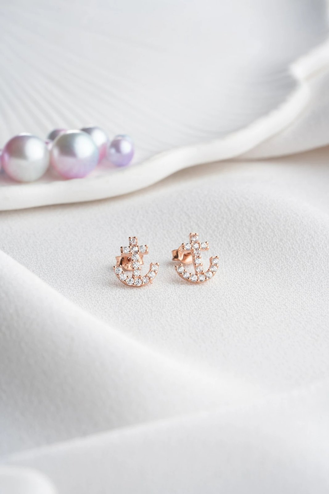 Vathë argjendi Jumeon, rozë gold & të bardhë, NRZ998323