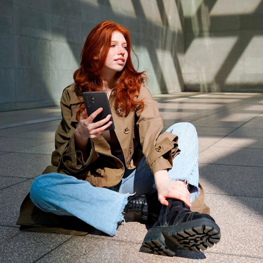 Mbështjellës Spigen Liquid Air për Samsung Galaxy S23 Ultra, Mat i zi