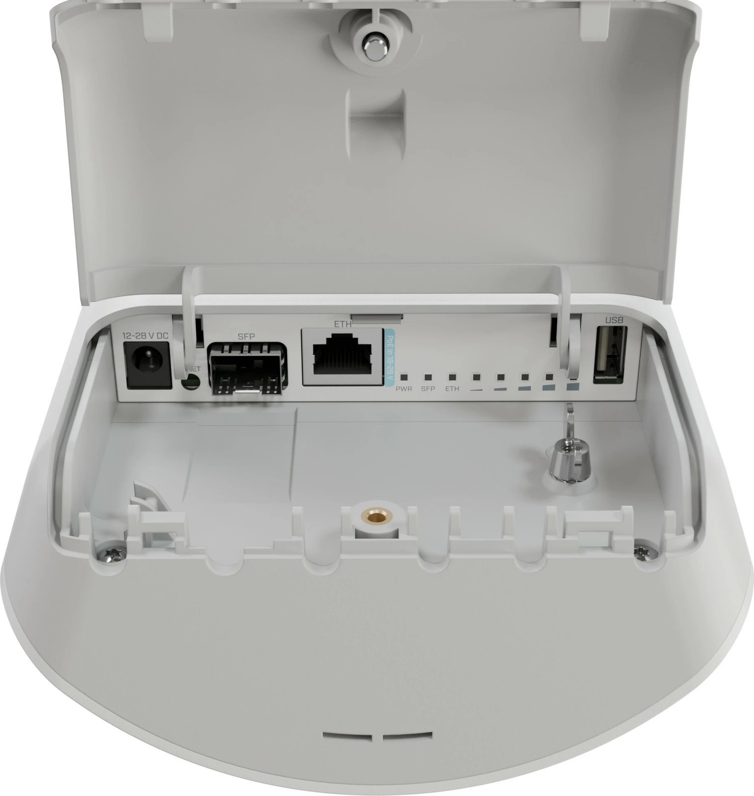 Router MikroTik mANTBox ax 15s, 2.4 GHz, 5 GHz, 10,100,1000 Mbit/s, Bardhë