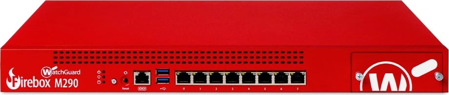 Firewall WatchGuard Firebox M290, 8 porta LAN, 3 vite Total Security, e kuqe