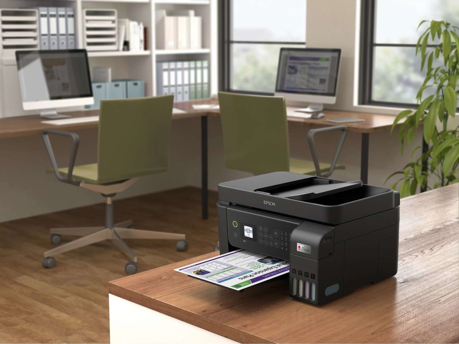 Printer multifunksional Epson EcoTank ET-4800, ngjyrë, A4, Wi-Fi, me skaner dhe faks, e zezë