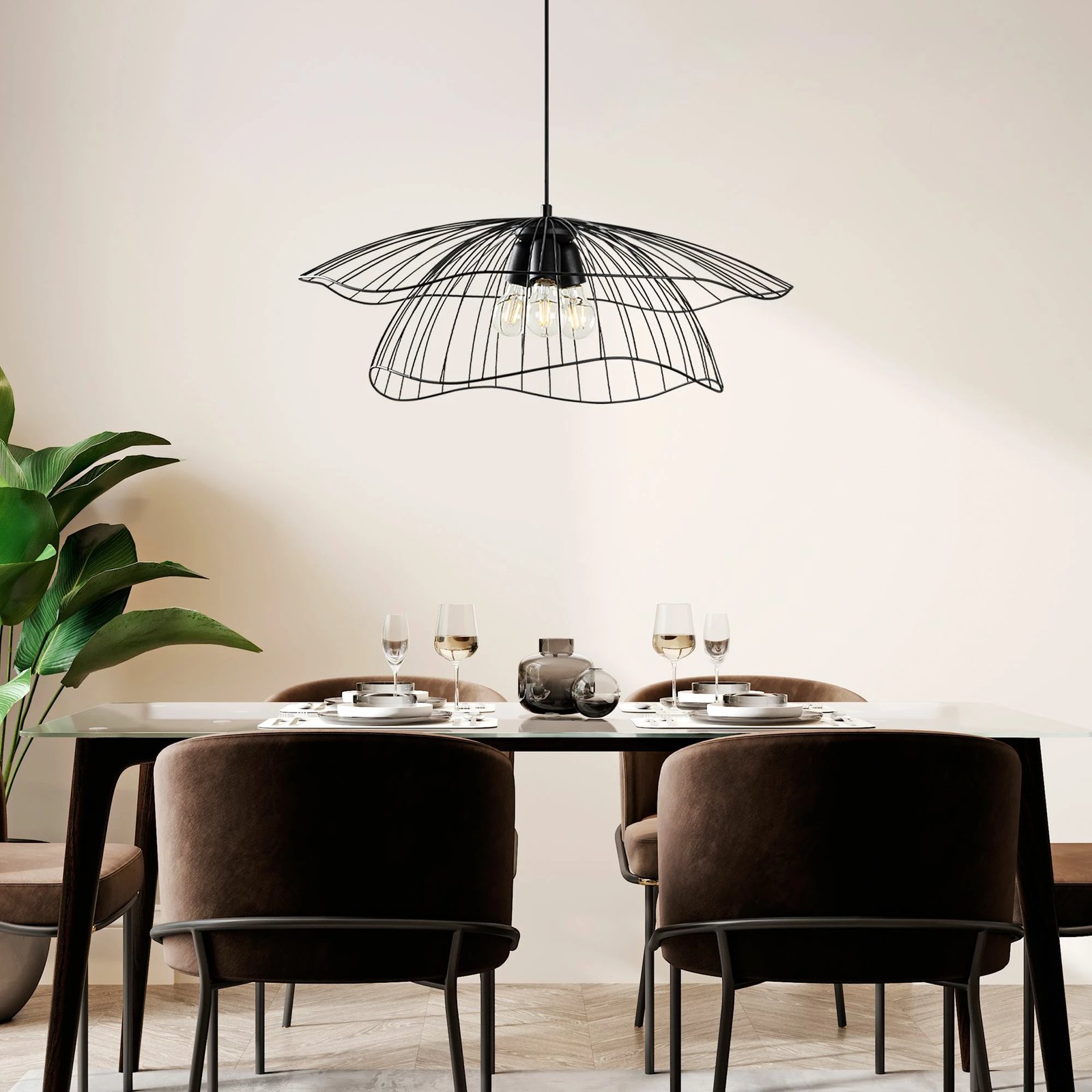 Llambë tavani Opviq, Mantar - 6500 - 3 - XL, e zezë Llambë tavani Opviq, Mantar - 6500 - 3 - XL, e zezë