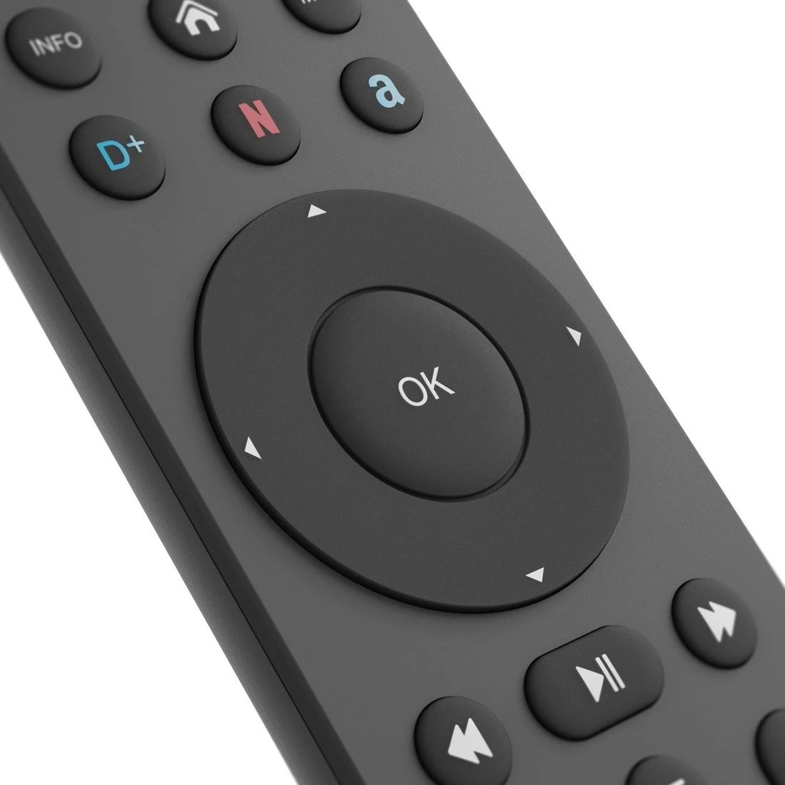 Pilot universal Hama 221055 për TV, 8 pajisje, butona Netflix/Prime Video, i zi