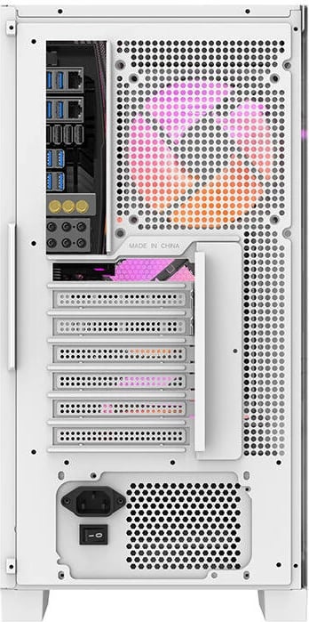 Kasë Darkflash DRX70 MESH, Middle Tower, 4 ventilatorë RGB, e bardhë