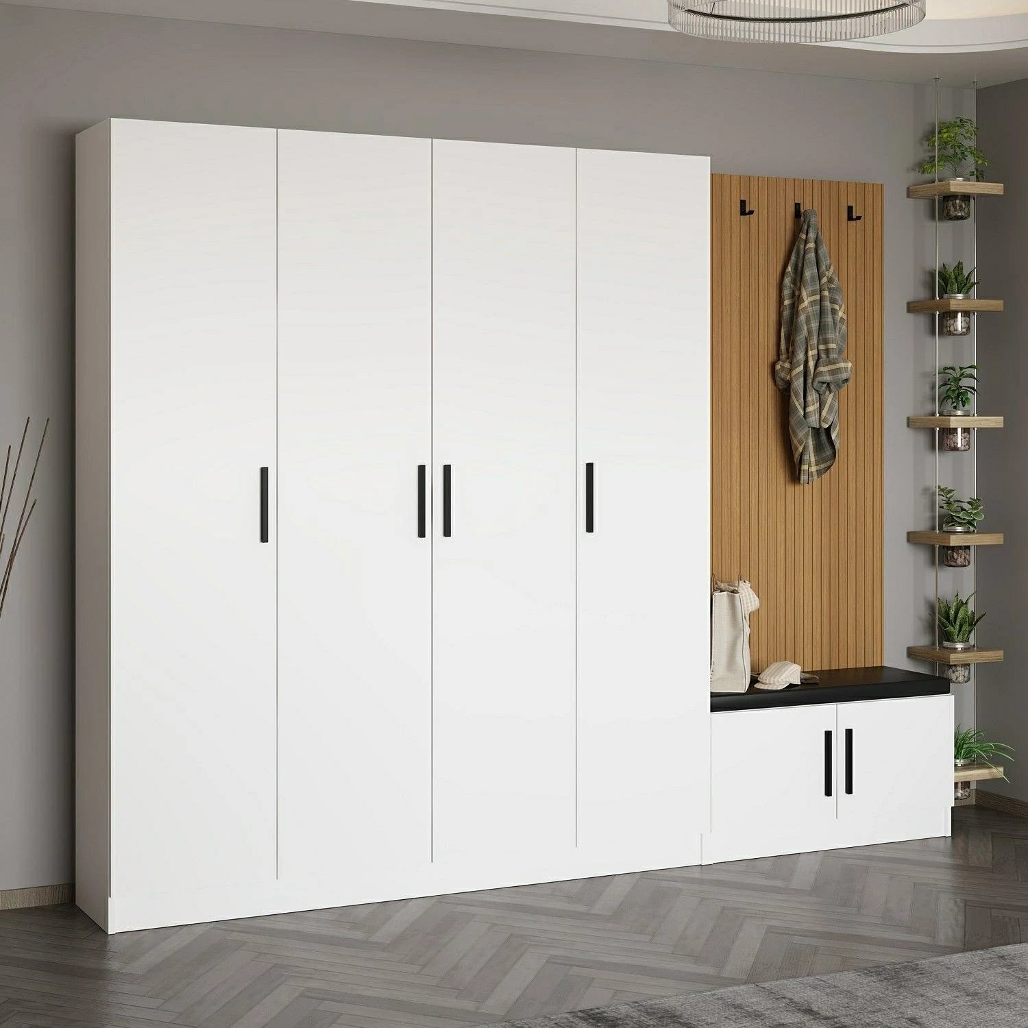 Stendë korridori Skye Decor, Noah, e bardhë, 270x210x35cm