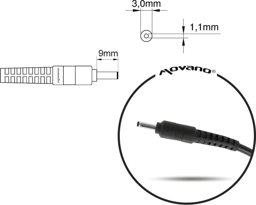 Kasë furnizuesi Mitsu ZM/SAM1921C për laptop Samsung, 19V 2.1A, 40W, e zezë