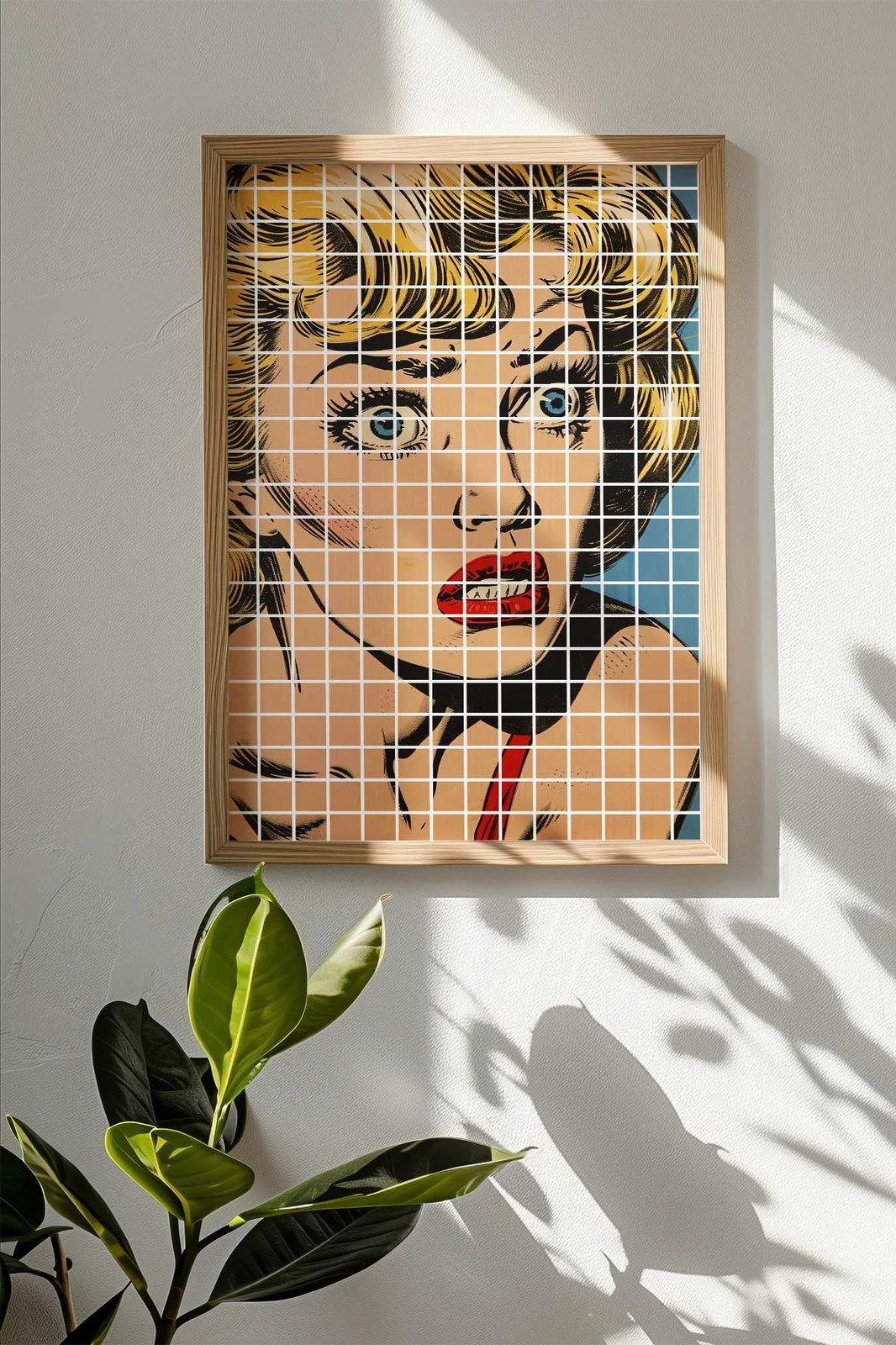 Pikturë dekorative me kornizë, Wallity, Popkare16, shumëngjyrëshe, 33x48cm