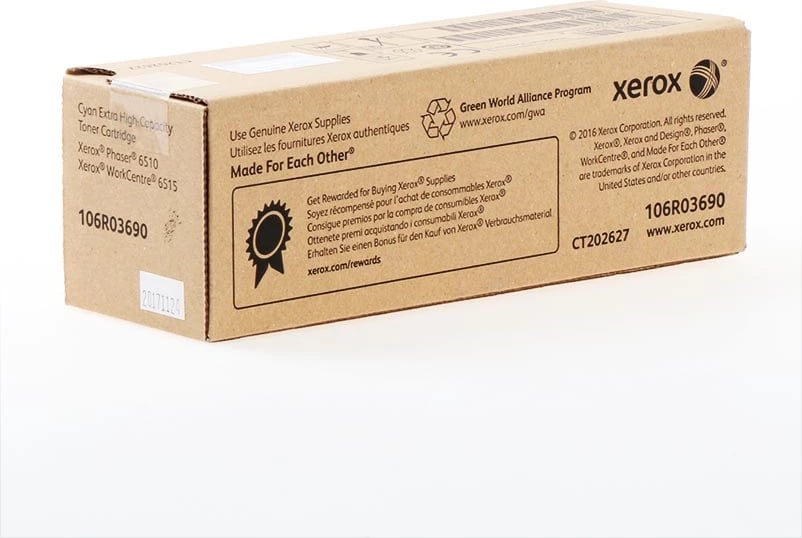Toner Xerox 106R03690, rendiment 4300 faqe, madhësi XXL, cian