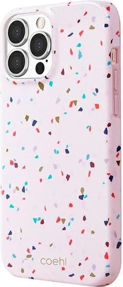 Mbështjellës për celular UNIQ Coehl Terrazzo për iPhone 13 / iPhone 13 Pro, rozë