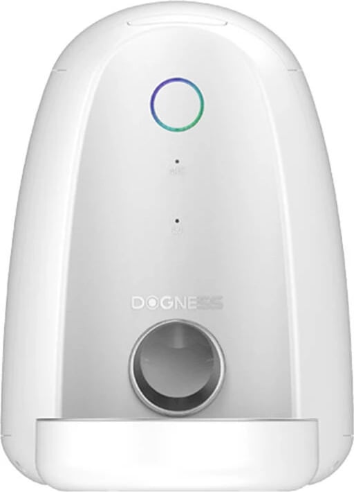 Shpërndarës automatik ushqimi për kafshë Dogness Mini, 2L, WiFi, tas çelik, i bardhë