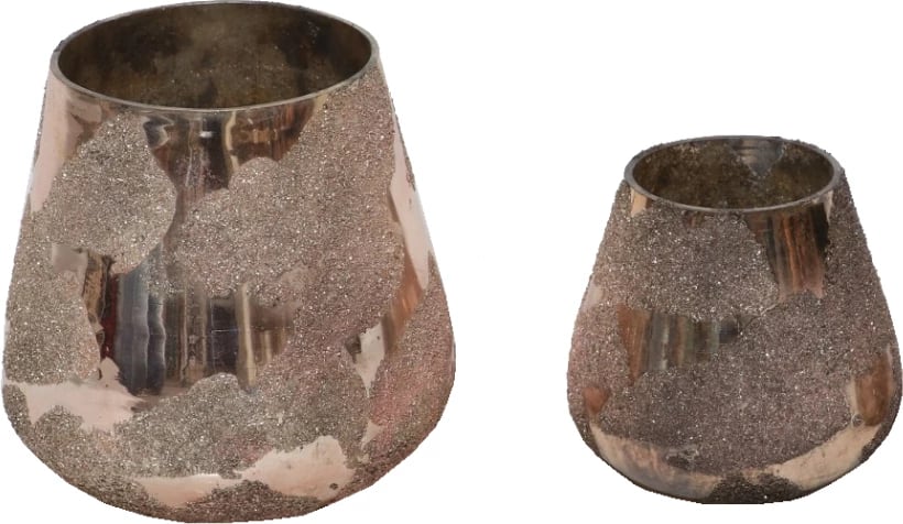 Mbajtës qirinjsh ALKE, qelq, ngjyrë ari, 15x15x15cm Mbajtës qirinjsh ALKE, qelq, ngjyrë ari, 15x15x15cm