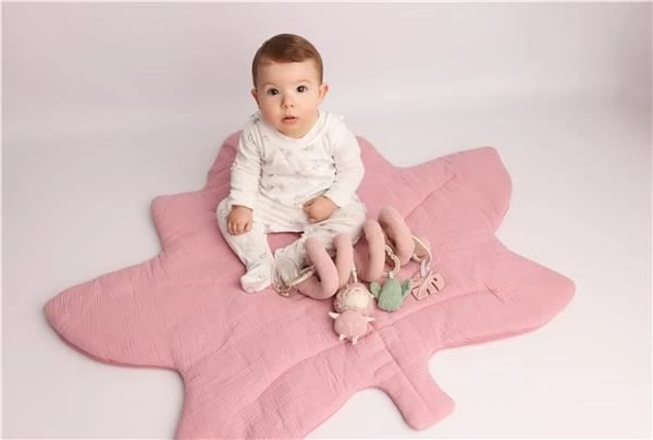 batanije loje muslin, New Baby, Maple Leaf, rozë