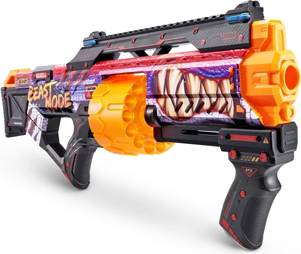 Blaster lodër ZURU X-Shot SKINS Last Stand Beast OuT, 16 shigjeta, shumëngjyrësh