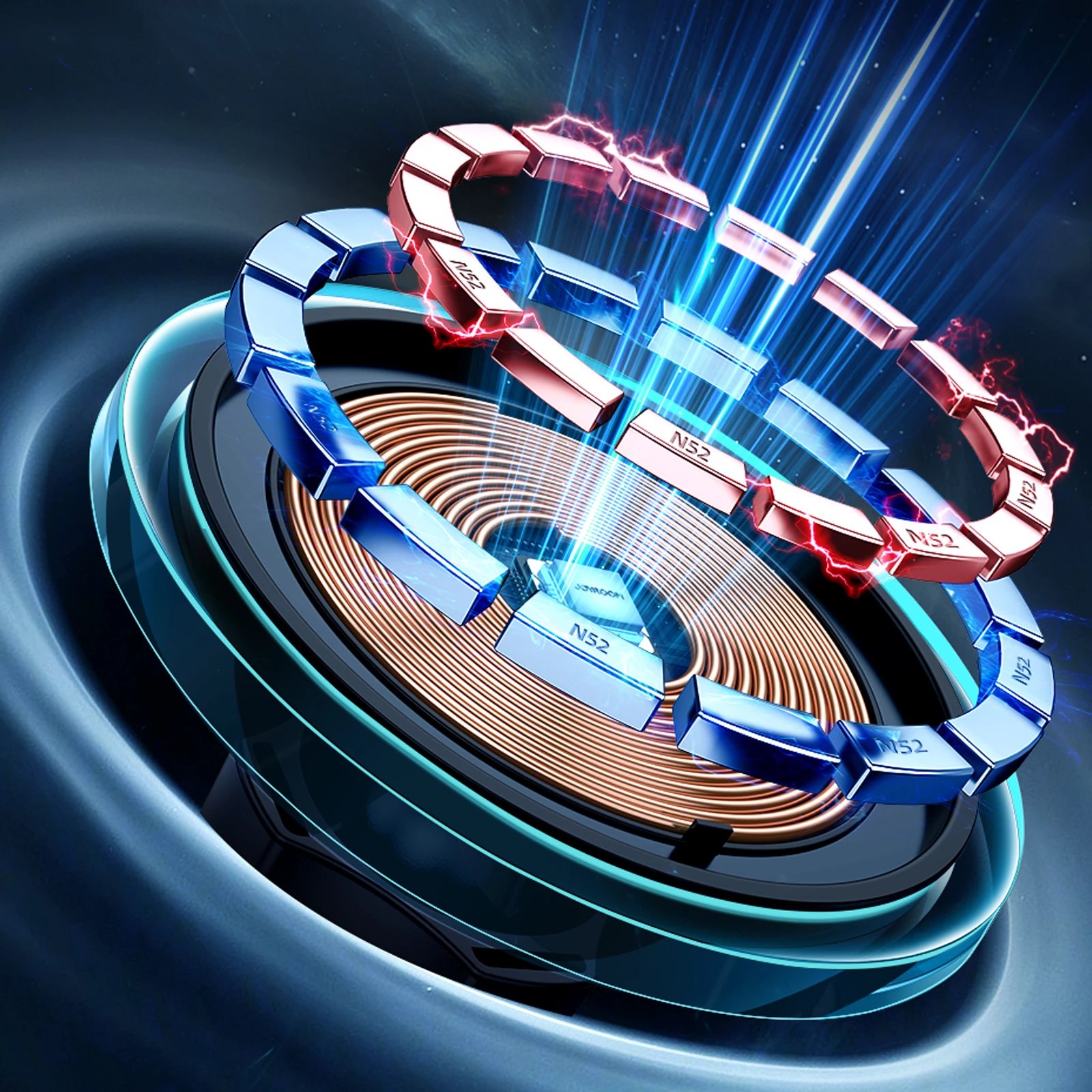 Mbajtëse makine për celular me karikues wireless MagSafe 15W, Joyroom JR-ZS291, për grilë ajrimi, me rrotullim 360°, me kabllo USB-A në USB-C, argjendtë