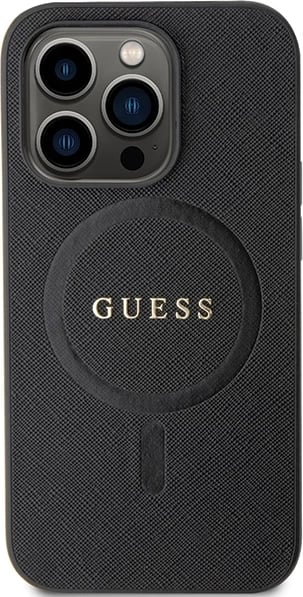 Mbështjellës Guess GUHMP14XPSAHMCK për iPhone 14 Pro Max 6.7", Saffiano MagSafe, zi Mbështjellës Guess GUHMP14XPSAHMCK për iPhone 14 Pro Max 6.7", Saffiano MagSafe, zi