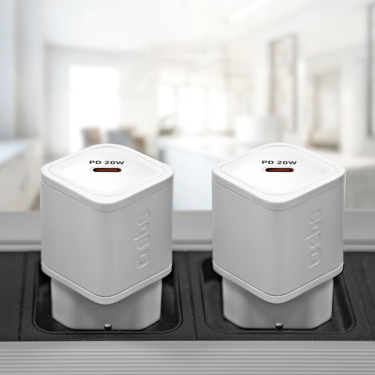 Karikues muri SBS TETRGAN1C20W, 20W, GaN, USB-C, i bardhë