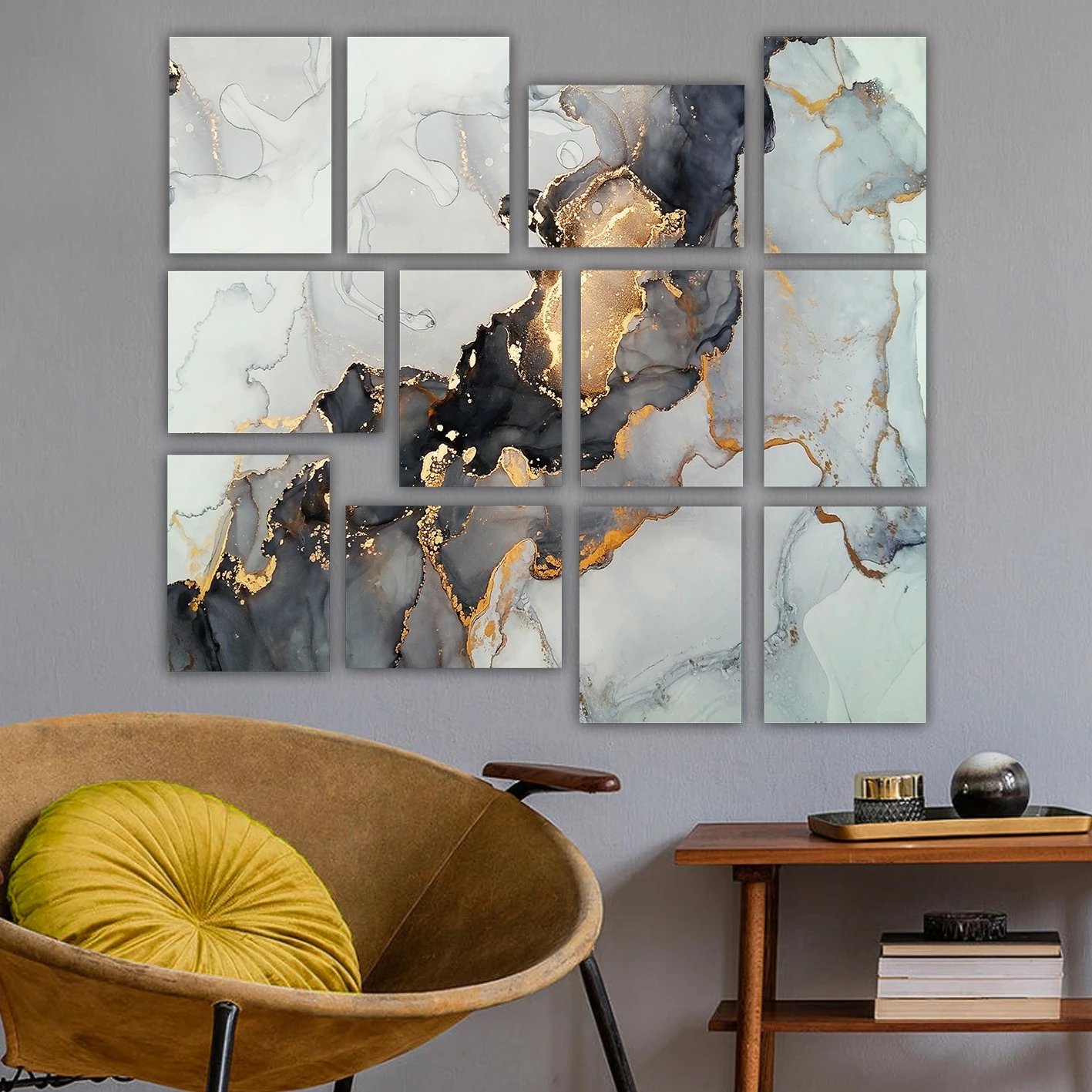 Pikturë dekorative MDF (12 copë), Wallity, 12MDF42YS