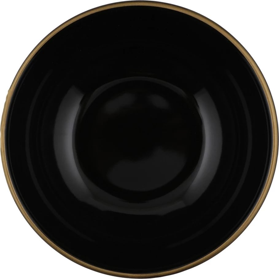 Set enësh darke qeramike, 24 copë, Hermia, TY040424F650A841600MAET600, ngjyrë e zezë dhe ari