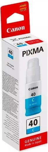 Bojë printeri me shishe, Canon GI-40 (3400C001), për PIXMA G6040/G5040/G7040, deri 7700 faqe, Cyan